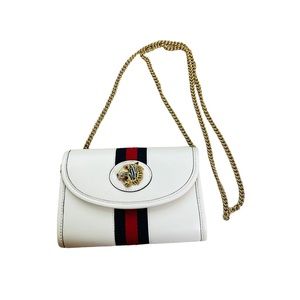 GUCCI Rajah Web Chain Mini Bag